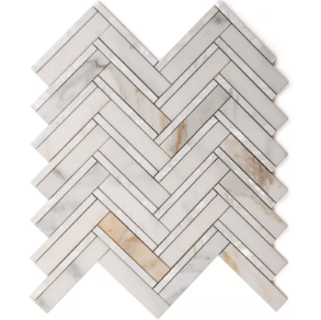 Diana Herringbone Calacatta - marble tile